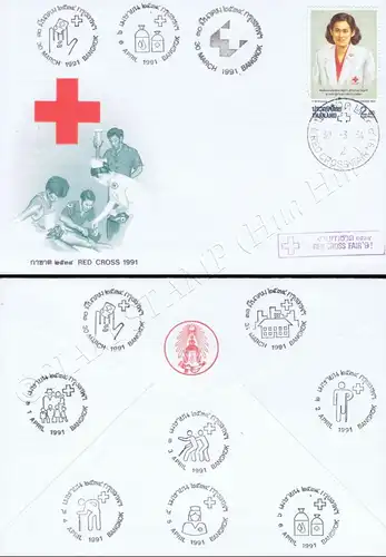 Red Cross 1991 -PAIR- (MNH)