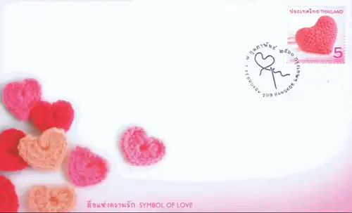 Valentine's Day - Symbol of Love 2018 -FDC(I)-IST-