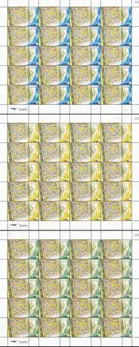 PERSONALIZED SHEET: 2nd Issue - Sunflowers PS(004-006)- (MNH)