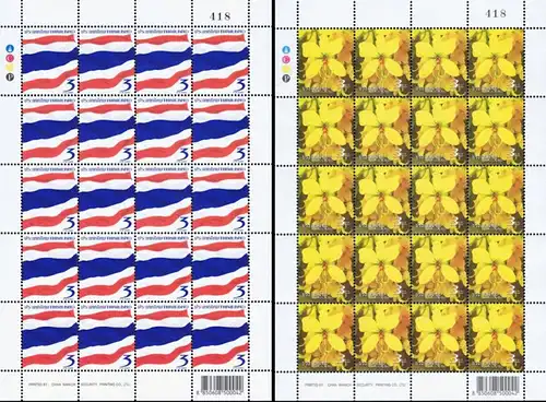 Definitive: The National Identity Set -CHAN WANICH SHEET- (MNH)