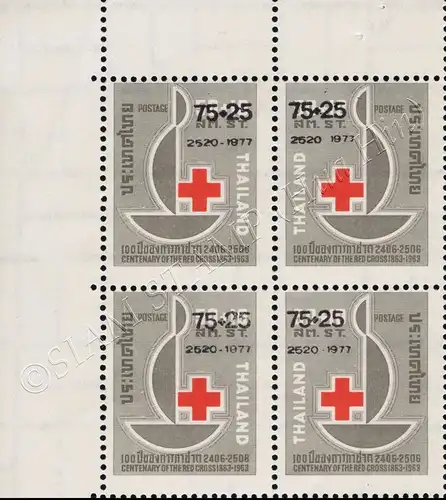 Red Cross 1977 -BLOCK OF 4- (MNH)