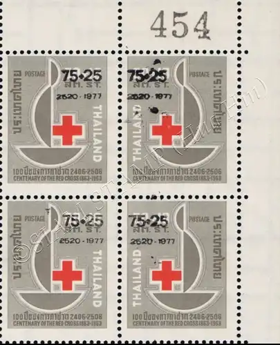 Red Cross 1977 -BLOCK OF 4- (MNH)