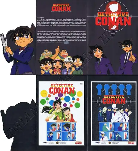 PERSONALIZED SHEET: Detective Conan from Gosho Aoyama -PS(055-056)- (MNH)