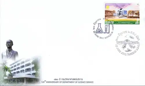 120 Years of the Department of Science Service -FDC(I)-IS WITHOUT EDGE PRINT-