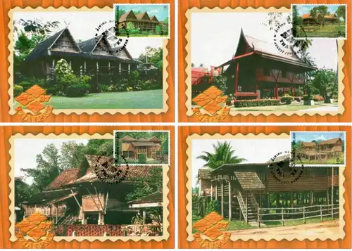 THAIPEX 97 - Thai Traditional Houses -MAXIMUM CARDS MC(77)-