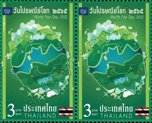 World Post Day 2022 - Thailand -PAIR- (MNH)