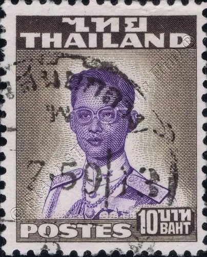 Definitive: King Bhumibol 2nd Series 10B (294A) -WATERLOW CANCELLED G(I)-