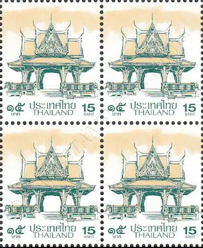 Definitive: PAVILION 15B 1st PRINT (TBSP) -BLOCK OF 4- (MNH)