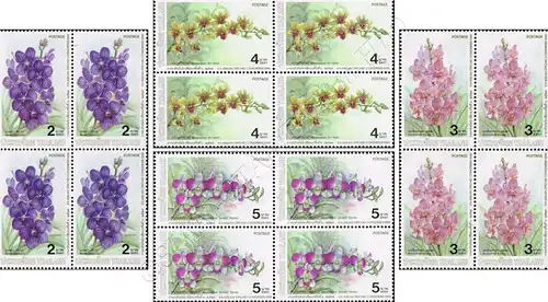 6th ASEAN Orchid Congress -BLOCK OF 4- (MNH)