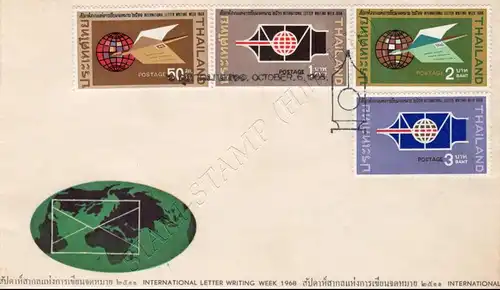 International Letter Writing Week 1968 -FDC(I)-I-