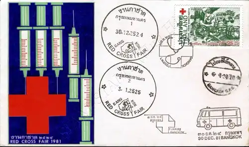 Red Cross 1981 -FDC(I)-ISSTTT-