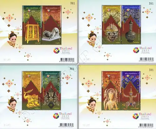 THAILAND 2013, Bangkok (II): Thai fine Arts (301-304) (MNH)