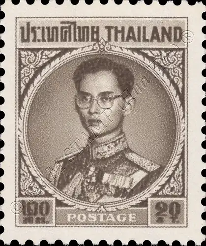 Definitive: King Bhumibol RAMA IX 4th Series 20S (414AI) (MNH)