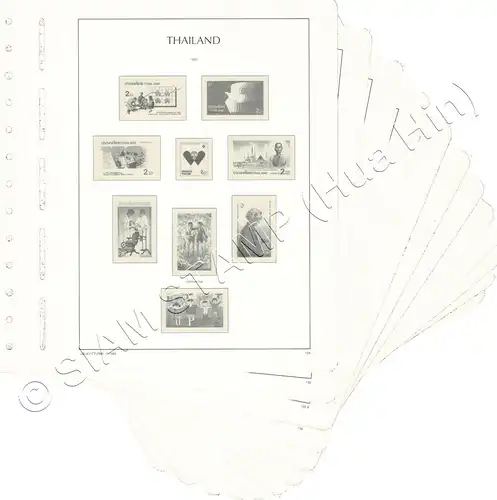 LIGHTHOUSE Template Sheets THAILAND 1990 page 134-141 12 Sheets (USED)