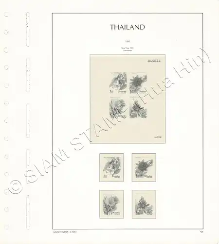 LIGHTHOUSE Template Sheets THAILAND 1990 page 134-141 12 Sheets (USED)