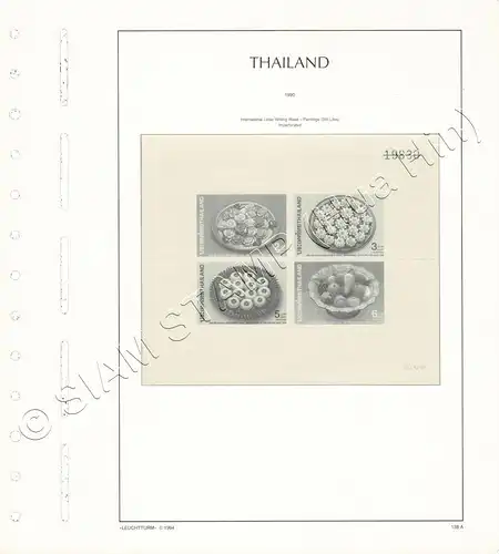 LIGHTHOUSE Template Sheets THAILAND 1990 page 134-141 12 Sheets (USED)