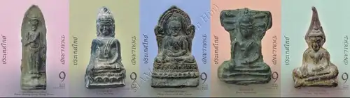Buddha figures (II): Phra Yot Khumphon -IMPERFORATED STRIPE- (MNH)