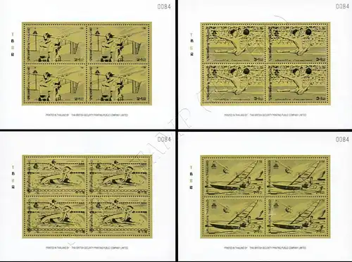 13th Asian Games (I) -GOLD STAMPS (SO2) PERFORATED KB(I)- (MNH)