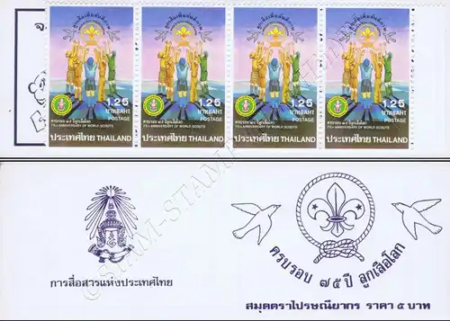 75th Anniversary of World Scout -STAMP BOOKLET MH(IV)- (MNH)