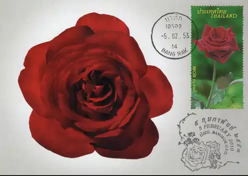 Rose - A Symbol of Love and Relationships (2877) -FDC(I)-ISTU(II)-