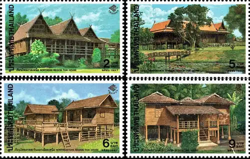 THAIPEX 97 - Thai Traditional Houses (MNH)