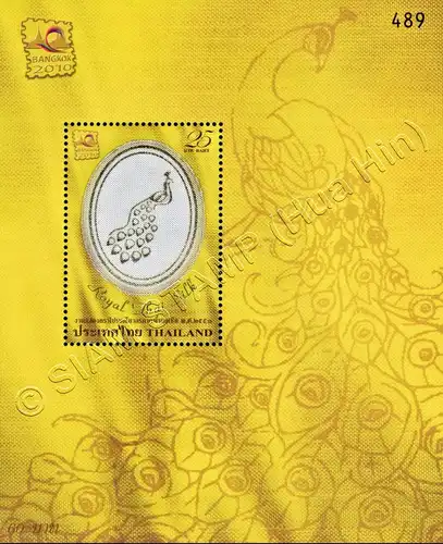 BANGKOK 2010 (II): Silk -FOLDER (II)- WITH SOUVENIR SHEET 250I-251 (MNH)