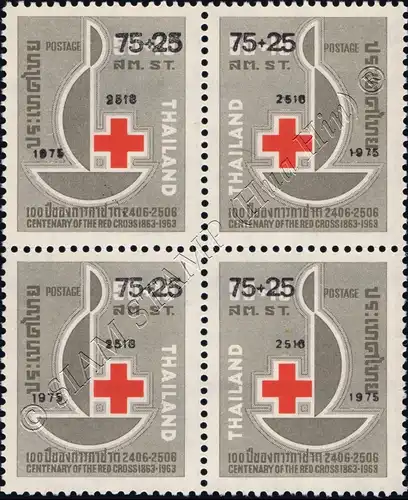 Red Cross 1976 -BLOCK OF 4- (MNH)