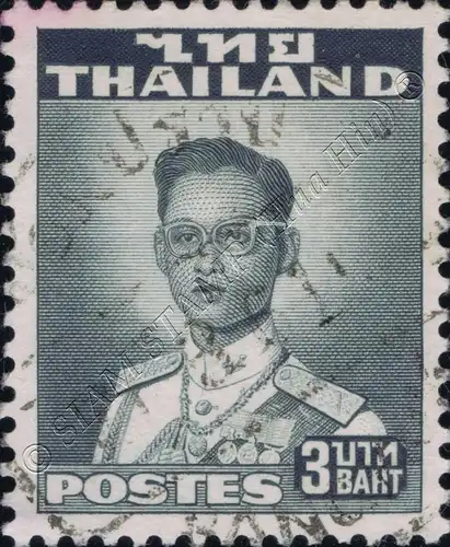 Definitive: King Bhumibol 2nd Series -DE LA RUE- 3B (292C) -CANCELLED G(I)-