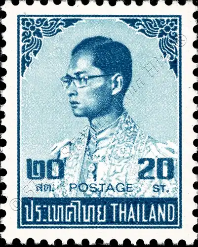 Definitive: King Bhumibol 6th Series 20 SATANG (TDLR) (671X) (MNH)