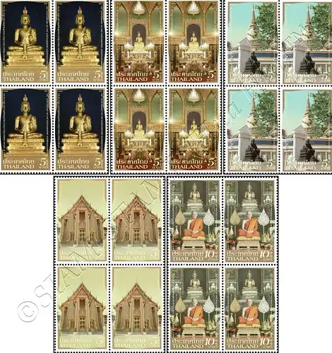 150th Anniversary of Wat Ratchabophit Sathitmahasimaram -BLOCK OF 4- (MNH)