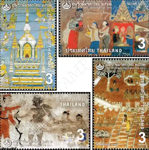 Thai Heritage Conservation 2019: Mural Paintings (III) (MNH)