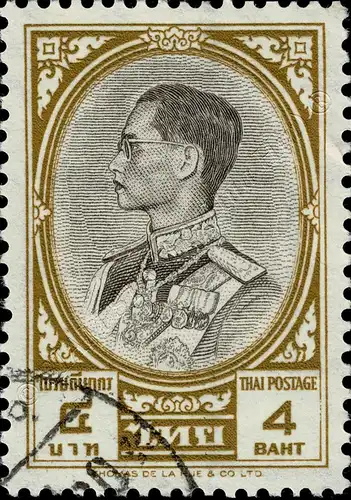 Freimarke: König Bhumibol RAMA IX 3.Serie 4B (369AII) -GESTEMPELT G(I)-