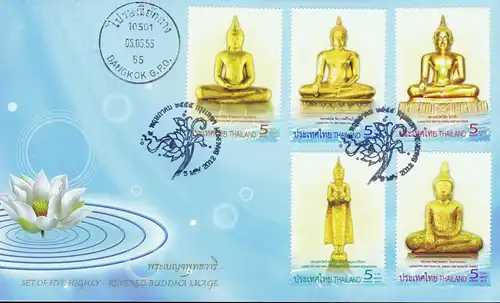 Buddhafiguren aus der Legende der schwimmenden Buddhas -FDC(I)-ITSU-