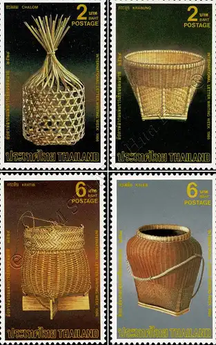 Internationale Briefwoche 1986: Korbwaren (**)
