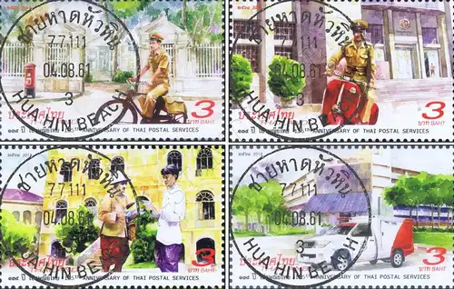 135 Jahre Thailändische Post -GESTEMPELT (G)-