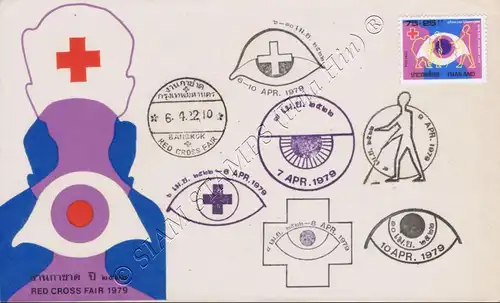 Rotes Kreuz 1979 - Schutz vor Blindheit -FDC(I)-ASSSST-