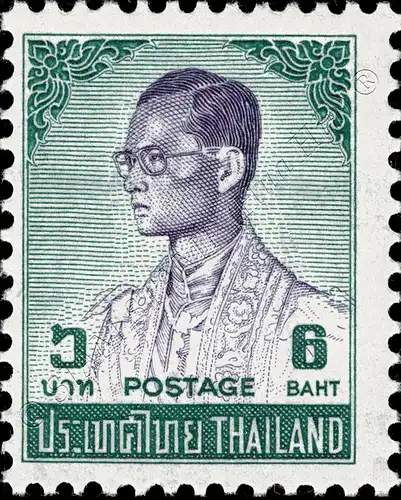 Freimarke: König Bhumibol 6.Serie (TDLR) (670X-741X) (**)