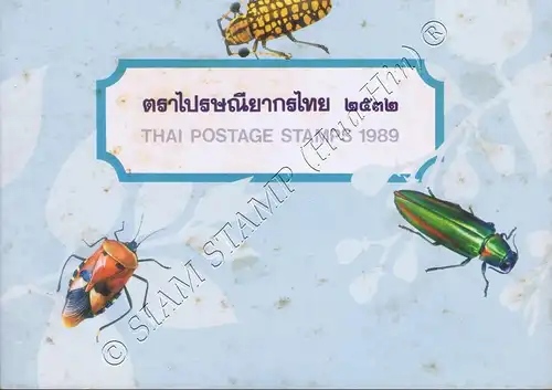 Jahrbuch 1989 der Thailand Post mit den Ausgaben aus 1989 (**)