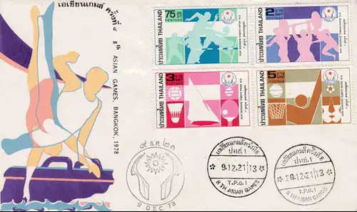 13. Thailändische Sportspiele -FDC(II)-I-