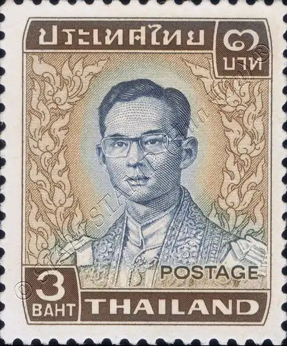 Freimarke: König Bhumibol RAMA IX 5.Serie 3 BAHT -JAPAN- (**)