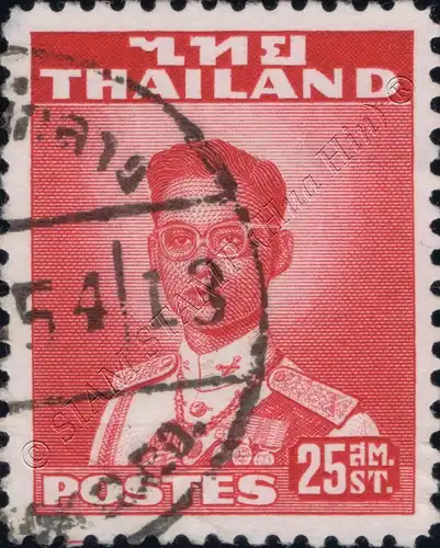 Freimarken: König Bhumibol 2.Serie 25S (286A) -WATERLOW GESTEMPELT G(I)-