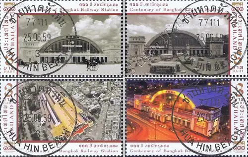 100 Jahre Bahnhof Hua Lamphong, Bangkok -GESTEMPELT G(I)-