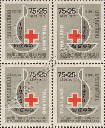 Rotes Kreuz 1974 -4er BLOCK- (**)