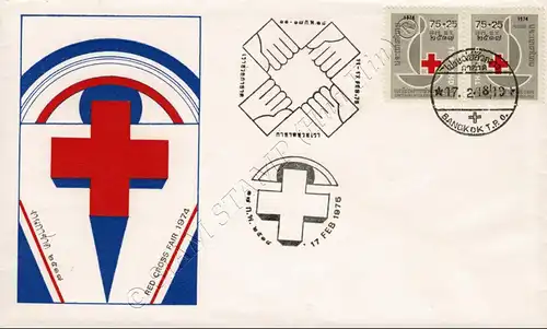 Rotes Kreuz 1975 -FDC(I)-AST-17.02.1975-