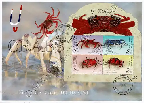 Krebstiere (III): Krabben aus Südthailand (417A) -FDC(I)-T-