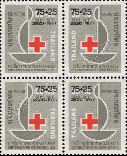 Rotes Kreuz 1977 -4er BLOCK- (**)