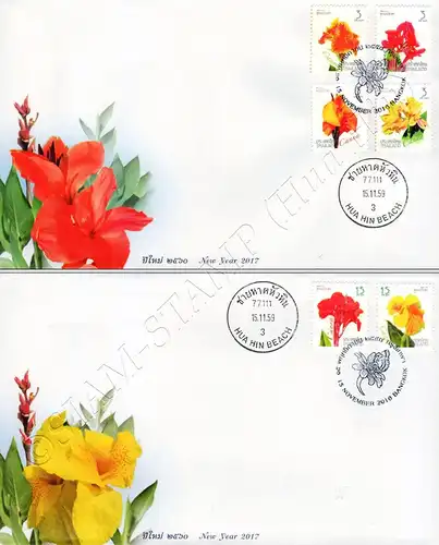 Neujahr 2017: Blumenrohr -FDC(I)-IT-