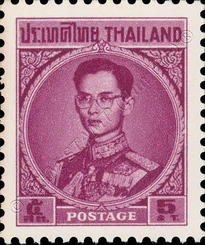 Freimarke: König Bhumibol RAMA IX 4.Serie 5S (411AII) (**)