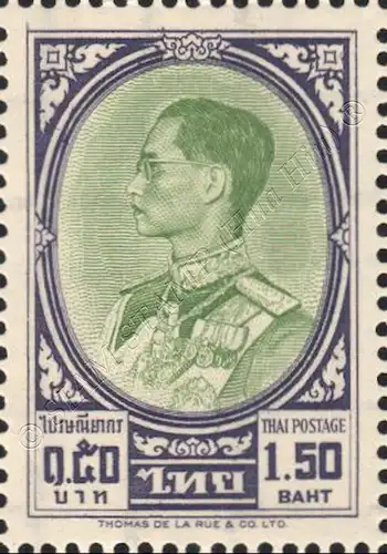 Freimarke: König Bhumibol RAMA IX 3.Serie 1.50B (367A) (**)