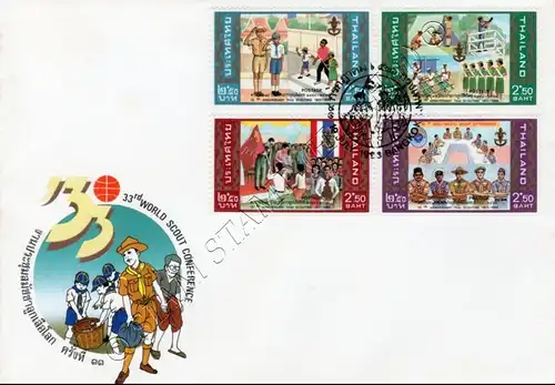 33. Welt-Pfadfinder Konferenz 19-23.07.1993 in Bangkok -FDC(III)-I-